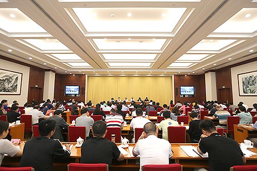 圖為殘疾兒童康復救助工作推進電視電話會議現場