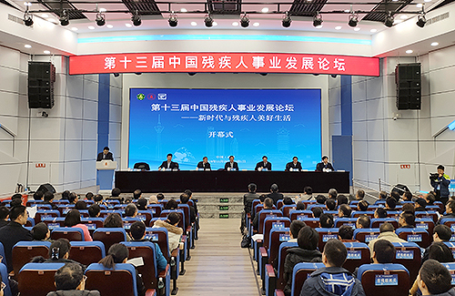 圖為第十三屆中國殘疾人事業發展論壇現場